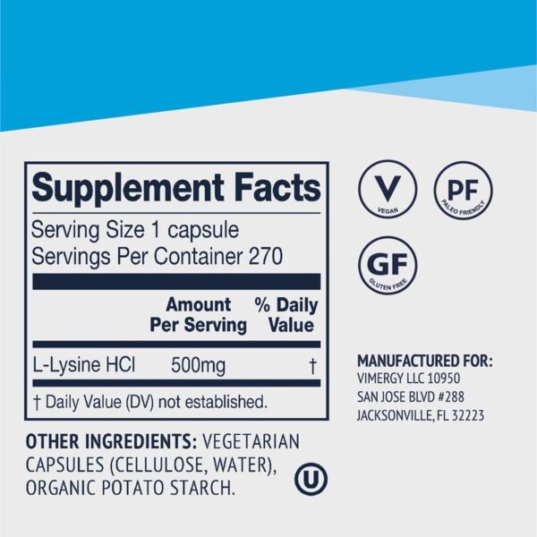 Vimergy-L-Lysine-Kapseln