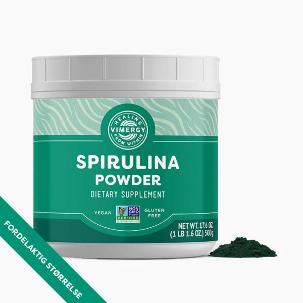 Advantage størrelse Vimergy® Spirulina pulver - 500 g